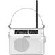 Sangean PR-D6 tragbares Radio (UKW/MW-Tuner, Batterie/Netzbetrieb) weiß