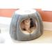 Armarkat Cat Bed Round/Specialty Faux Fur in Green | 14 H x 20 W x 20 D in | Wayfair C30HML/MH