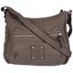 s.Oliver (Bags) Casual Patch 39.308.94.6979, Damen Henkeltaschen, Grau (Grau 8625), 25x23x8 cm (B x H x T)