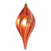 Vickerman 33645 - 8" Orange Candy Glitter Swirl Drop Christmas Tree Ornament (M132518)