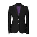 Brook Taverner Ladies/Womens Novara Semi Fitted Suit Jacket (12 x Regular) (Black)