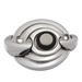 Vicenza Designs Ariosto Push Button in Gray | 0.375 H x 3 W x 2.125 D in | Wayfair D4003-PS