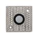 Vicenza Designs Cestino Push Button, Ceramic in Gray | 0.375 H x 2.75 W x 2.75 D in | Wayfair D4000-PN