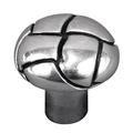 Vicenza Designs Equestre Mushroom Knob in Gray | 1.125" L x 1.125" W x 1.125" P | Wayfair K1090-VP