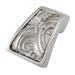 Vicenza Designs Liscio Leaves Novelty Knob Metal in Gray | 1.38 H x 1.38 W in | Wayfair K1251-PS