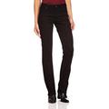 Lee Women's Marion Straight Leg Jeans, Black, W30/L33