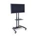 Luxor WorkplaceEssentials Gray Tilt Floor Stand Mount for LCD w/ Shelving, Holds up to 100 lbs Metal | 62.5 H x 32.75 W in | Wayfair FP3500