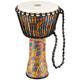 Meinl Percussion 25cm Rope Tuned Travel Series Djembe Trommel - Musikinstrument für Kinder und Erwachsene - Kenyan Quilt (PADJ2-M-F)