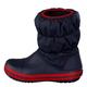 Crocs Winter Puff Boot Kids, Unisex - Kinder Schneestiefel, Blau (Navy/Red), 33/34 EU