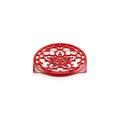 Le Creuset Enameled Cast Iron Deluxe Round Trivet, 9", Cerise