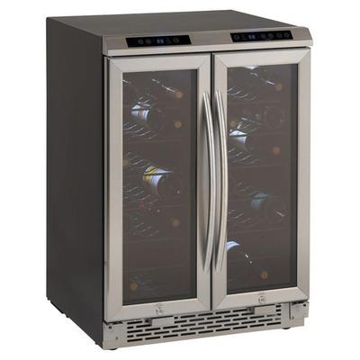 Avanti 19-Bottle Wine Cooler - Black/Stainless-Steel - WBV19DZ