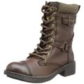 Rocket Dog Womens Thunder Derby PU Biker Boots Dark Brown 4 UK, 37 EU, 6.5 US