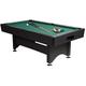 Gamesson Harvard 6 Ft Pool Table - Black/Green | 183 cm x 91 x 78cms | 60 kg | Automatic Ball Return, Traditional Style | Perfect for Indoor Entertainment | Family-Friendly | Billiards & Snooker