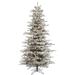 Vickerman 31086 - 4.5' x 38" Artificial Flocked Slim Sierra 250 Clear Lights Christmas Tree (A862046)