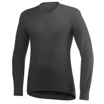 Woolpower - Crewneck 200 - Longsleeve Gr L grau/schwarz