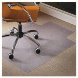 ES Robbins Corporation Medium Pile Carpet Straight Standard Lip Chair Mat in White | 36 W x 48 D in | Wayfair ESR141032