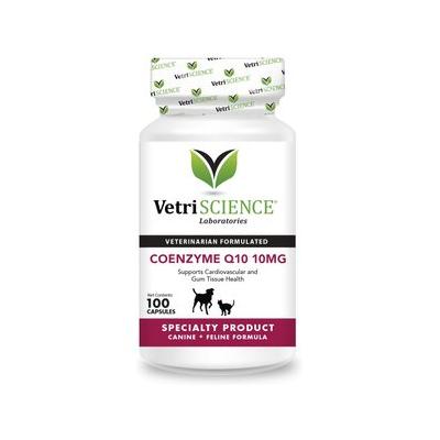VetriScience Coenzyme Q10 10 mg Capsules Heart Supplement for Cats & Dogs, 100 count