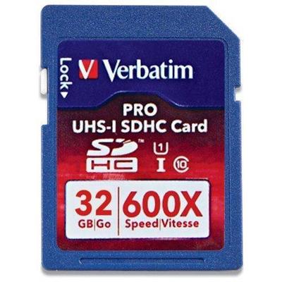 Verbatim 32GB PRO 600X SDHC Class 10 UH