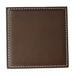 Dacasso Leatherette Low Profile Coaster Leather in Brown | 0.12 H x 0.1 D in | Wayfair H3350