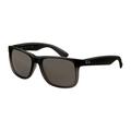 Ray-Ban RB4165 Sunglasses 852/88-5116 - Rubber Grey/Grey Trasparent Frame Gray Silver Mirror Gradient Lenses