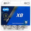 KMC X8-93 Kette, 114 Glieder, Silber/Grau