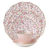 Royal Albert Rose Confetti 5 Piece Bone China Place Setting, Service for 1 Bone China/Ceramic in Pink/Yellow | Wayfair ROSCON25822