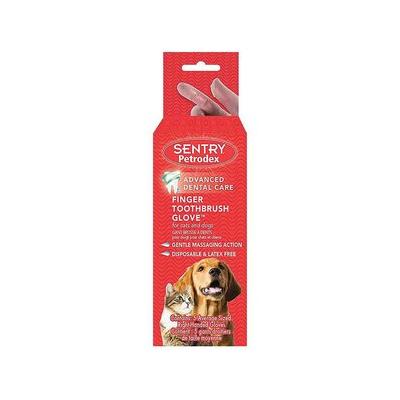Sentry Petrodex Finger Glove Dog & Cat Toothbrush, 5 count
