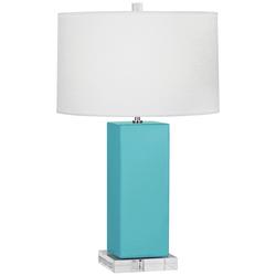 Robert Abbey Harvey 33" Egg Blue Ceramic Table Lamp