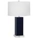 Robert Abbey Harvey Midnight Blue Ceramic Table Lamp