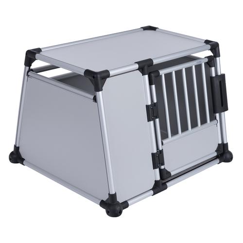 Trixie Transportbox Aluminium – B 93 x T 81 x H 64 cm (Größe L)