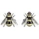 Simon Carter Mens Darwin Bee Cufflinks - Gold/Black