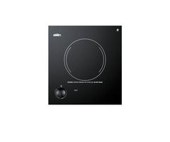 Summit Appliance One Burner Electric Cooktop in Black CR1115