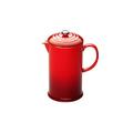 Le Creuset Stoneware Cafetière French Press with Stainless Steel Plunger, 1 Litre, Serves 3-4 Cups, Cerise, 91028200060000