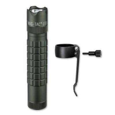 Maglite Mag-Tac LED Flashlight (Crowned Bezel, Foliage Green SG2LRB6