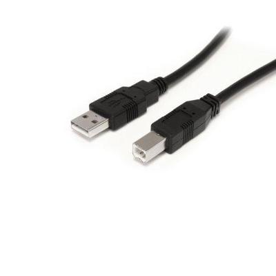 StarTech Male to Male Active USB 2.0 A to B Cable (Black, 30' USB2HAB30AC
