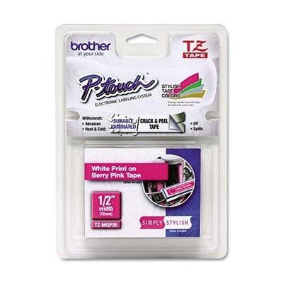 Brother TZeMQP35 Laminated Tape for P-Touch Labelers  - White TZE-MQP35