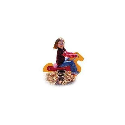 Ultra Play Yellow and Red Playground Commercial Horse Spring Rider