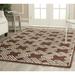 Brown/White 60 x 0.25 in Area Rug - Safavieh Mosaic Geometric Hand Knotted Brown/Tan Area Rug Viscose/Wool | 60 W x 0.25 D in | Wayfair MOS156A-5