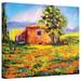 ArtWall Prarie Palace - Wrapped Canvas Graphic Art Print Canvas in White | 36 H x 48 W x 2 D in | Wayfair sfranco-069-36x48-w