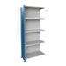 Hallowell H-Post High Capacity Closed Style 5 Shelf Shelving Unit Add-on Wire/Metal in Blue/Gray | 123 H x 48 W x 18 D in | Wayfair AH7720-1810PB