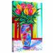 ArtWall 'I Love This Vase' by Susi Franco Painting Print on Wrapped Canvas in White | 36 H x 24 W x 2 D in | Wayfair sfranco-067-36x24-w