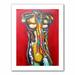 ArtWall '92 Percent Water' by Susi Franco Graphic Art on Rolled Canvas in Indigo/Red/Yellow | 28 H x 22 W x 0.1 D in | Wayfair sfranco-065-24x18