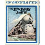 Global Gallery 'New York Central System - The 20th Century Limited' by Retro Travel Vintage Advertisement on Wrapped Canvas in Blue/Gray | Wayfair