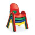 Angeles Value Stack Classroom Chair Plastic in Red | 19.75 H x 15.625 W x 15 D in | Wayfair AB7709PR