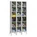 Hallowell Safety-View 6 Tier 3 Wide Locker Metal in White | 78 H x 36 W x 15 D in | Wayfair USVP3258-6PT