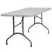 Flash Furniture Noah Folding Table - Granite White Surface - Banquet Table Plastic/Resin/Metal in Gray/White | 29 H x 72 W x 30 D in | Wayfair