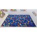 Blue/Green 144 x 144 x 0.25 in Area Rug - Kid Carpet I Know my ABCs Childrens Rug Nylon | 144 H x 144 W x 0.25 D in | Wayfair FE767-90A