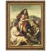 Vault W Artwork The Virgin & Child w/ a Saint & an Angel, 1509 - 1514 by Andrea del Sarto Framed Painting Print Canvas, in White | Wayfair P01674