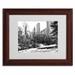Trademark Fine Art "Central Park" by CATeyes Framed Photographic Print Canvas, Wood in Gray/Green | 11 H x 14 W x 0.5 D in | Wayfair MZ0257-W1114MF