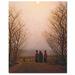 Trademark Fine Art "Easter Morning, 1833" by Caspar David Friedrich Painting Print on Wrapped Canvas in Brown/Gray | 32 H x 26 W x 2 D in | Wayfair